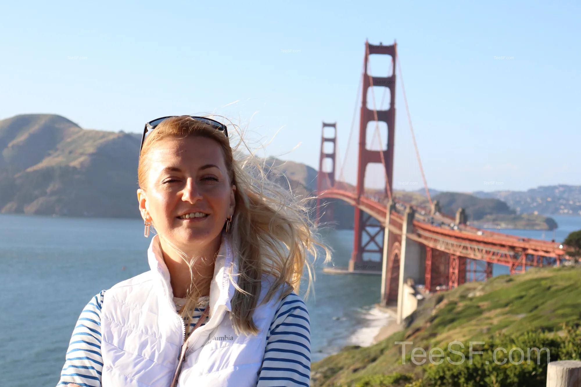 golden Gate Bridge Overlook Portrait during a Stripe Sessions 2026 visit in San Francisco.